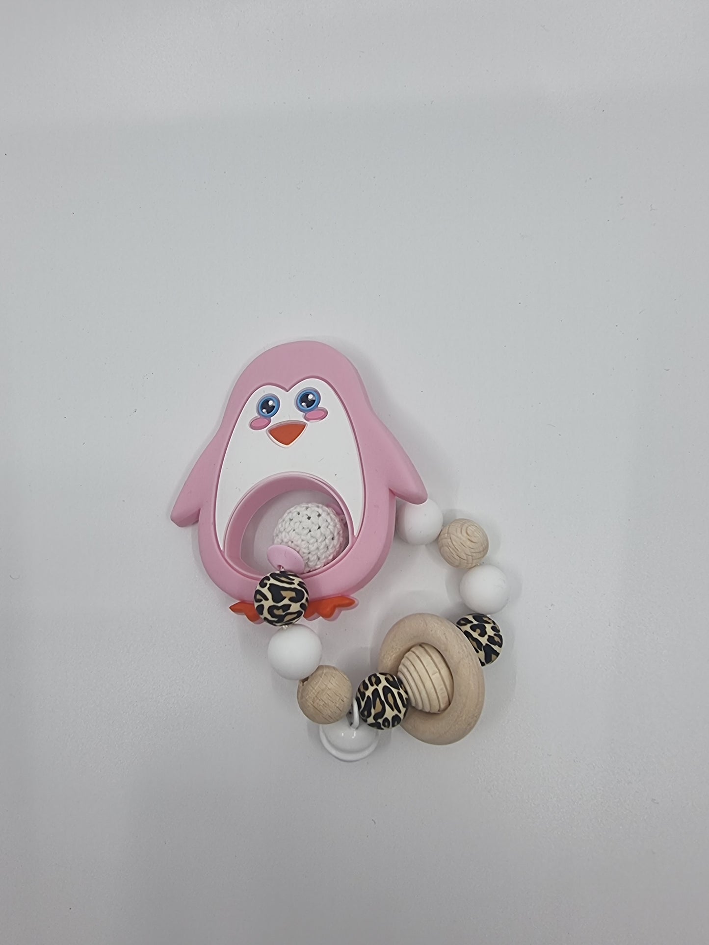 Beissring Pinguin flieder und rosa